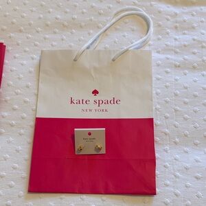 Kate Spade Gold Sailor Knot earrings